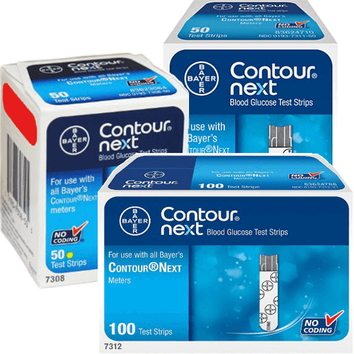 Contour Next diabetic test strips packaging