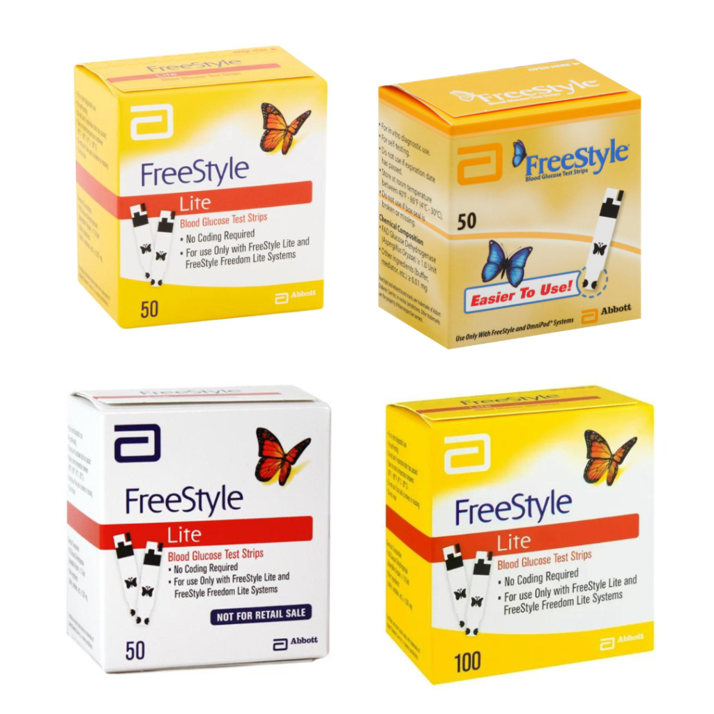 FreeStyle Lite diabetic test strips packaging
